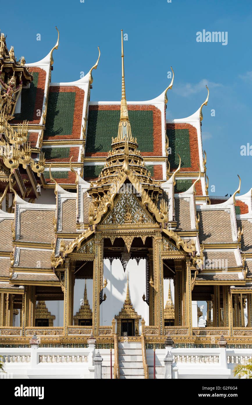 Phra Maha Prasat Gebäude, Grand Palace, Bangkok, Thailand Stockfoto