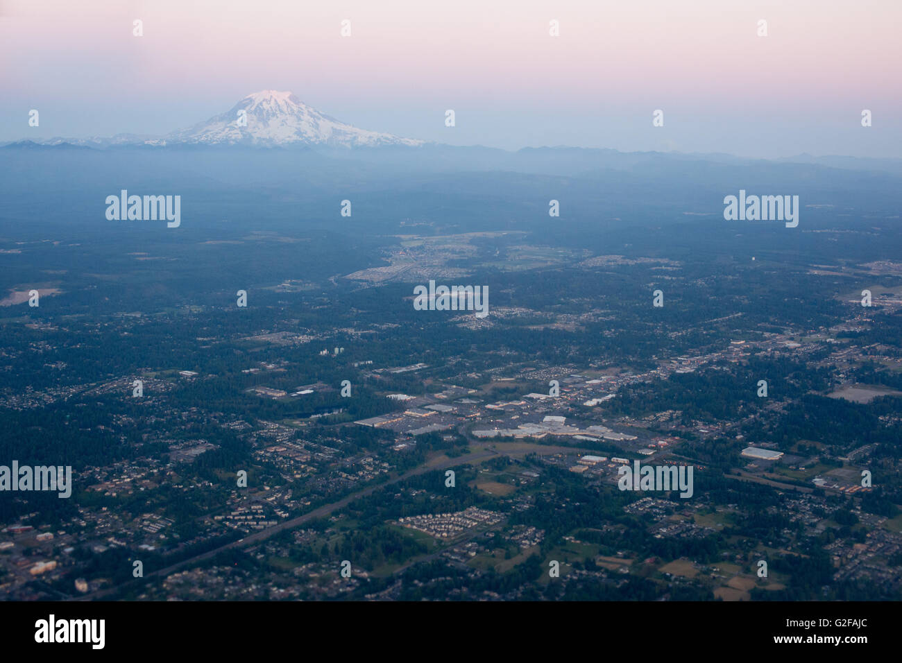 Mount Rainier und umliegenden Gebiet, Washington, USA Stockfoto
