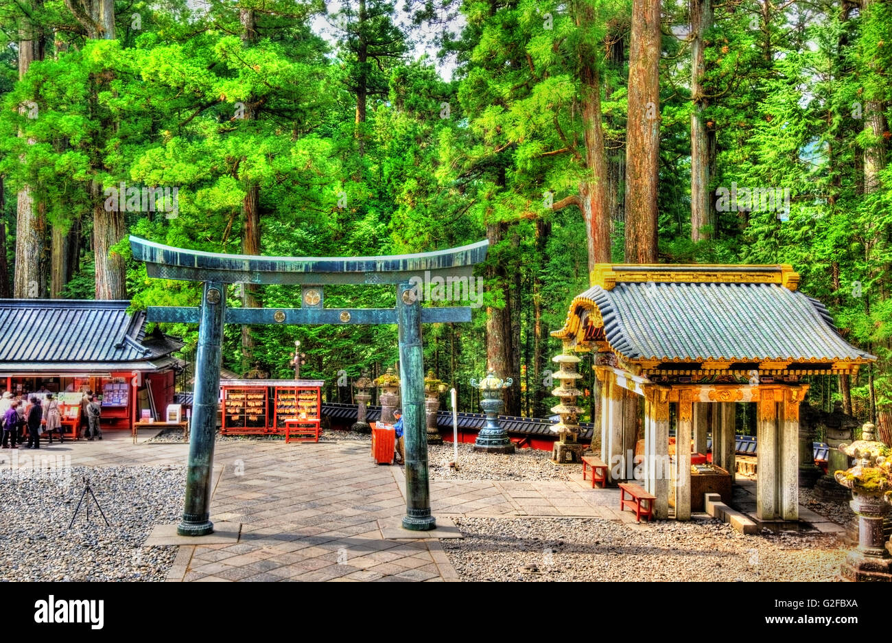 Tosho-gu, einem Shinto-Schrein in Nikko Stockfoto