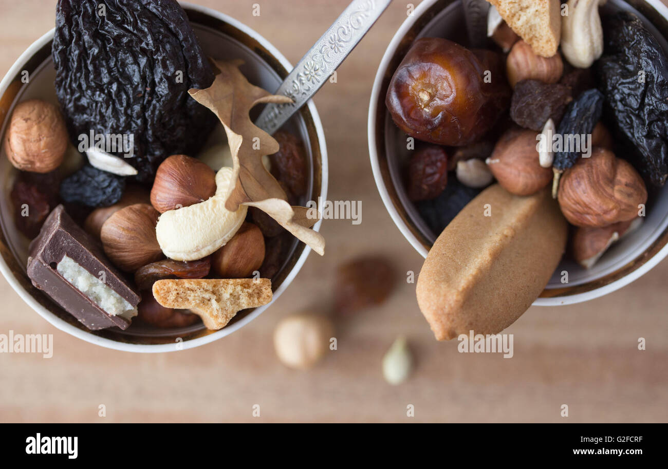 getrocknete Früchte-mix Stockfoto