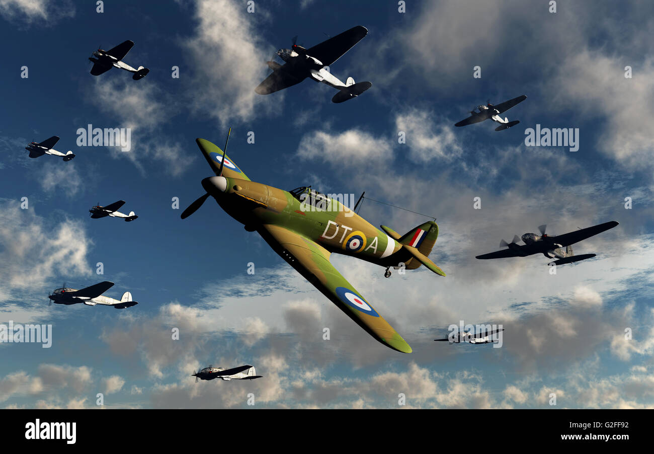 Die Luftschlacht um England. Stockfoto