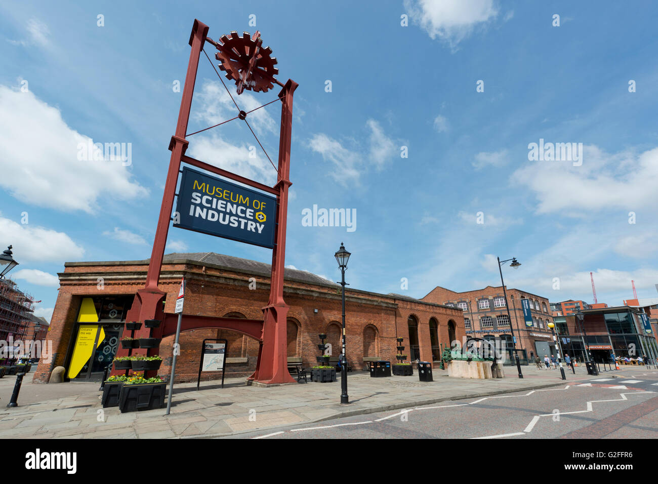 Das Museum für Wissenschaft und Industrie aka MOSI Erbe Sehenswürdigkeit in Manchester, UK. Stockfoto