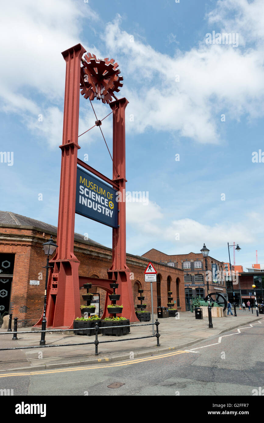 Das Museum für Wissenschaft und Industrie aka MOSI Erbe Sehenswürdigkeit in Manchester, UK. Stockfoto