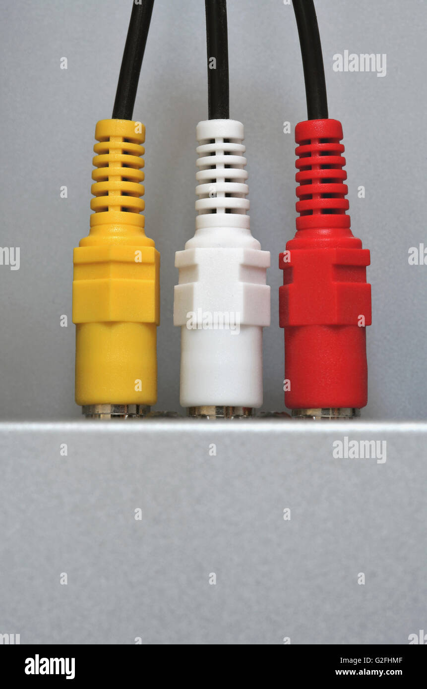A / V-Kabel Stockfoto