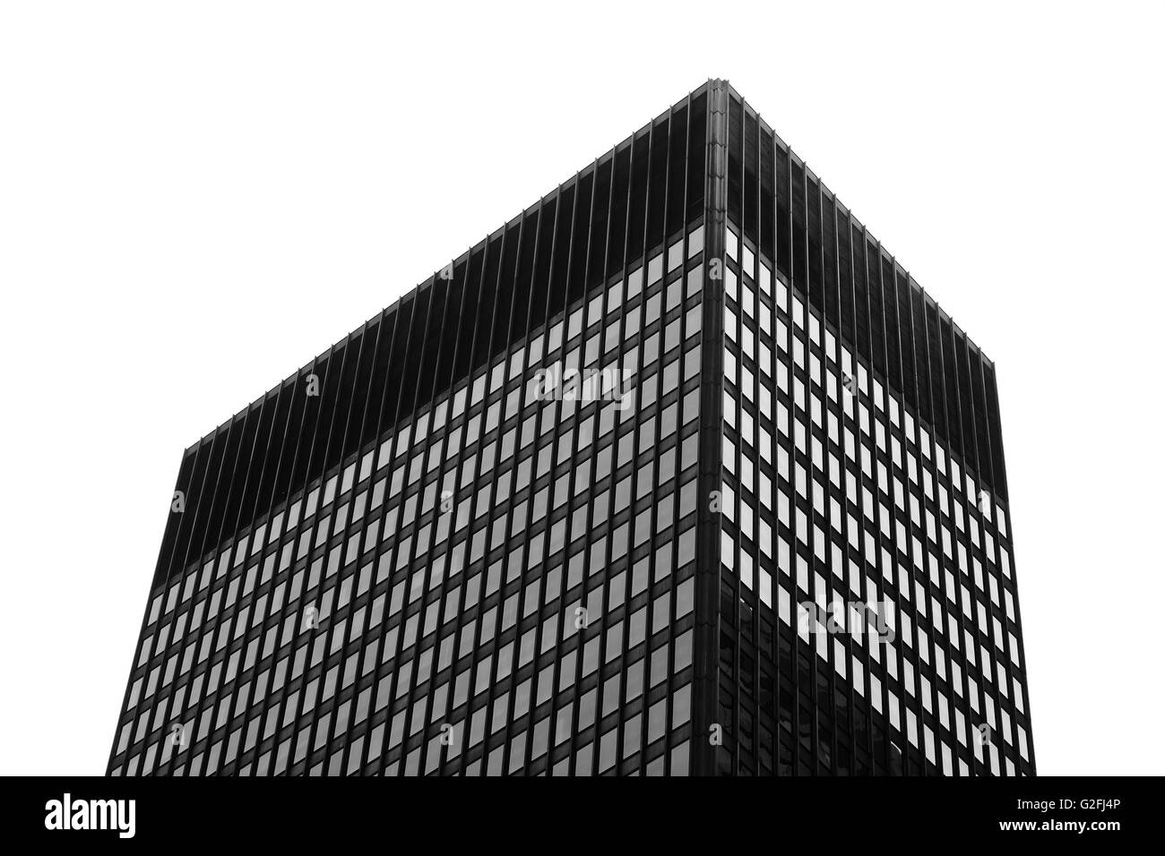 Moderne Bürogebäude, niedrigen Winkel Ansicht, New York City, USA Stockfoto