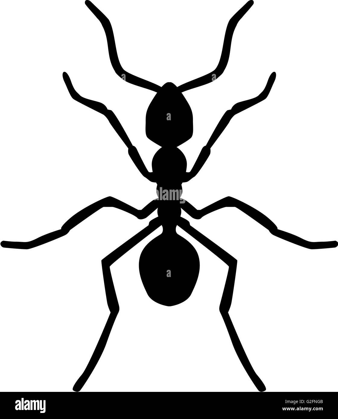 Ant-Silhouette Stockfoto