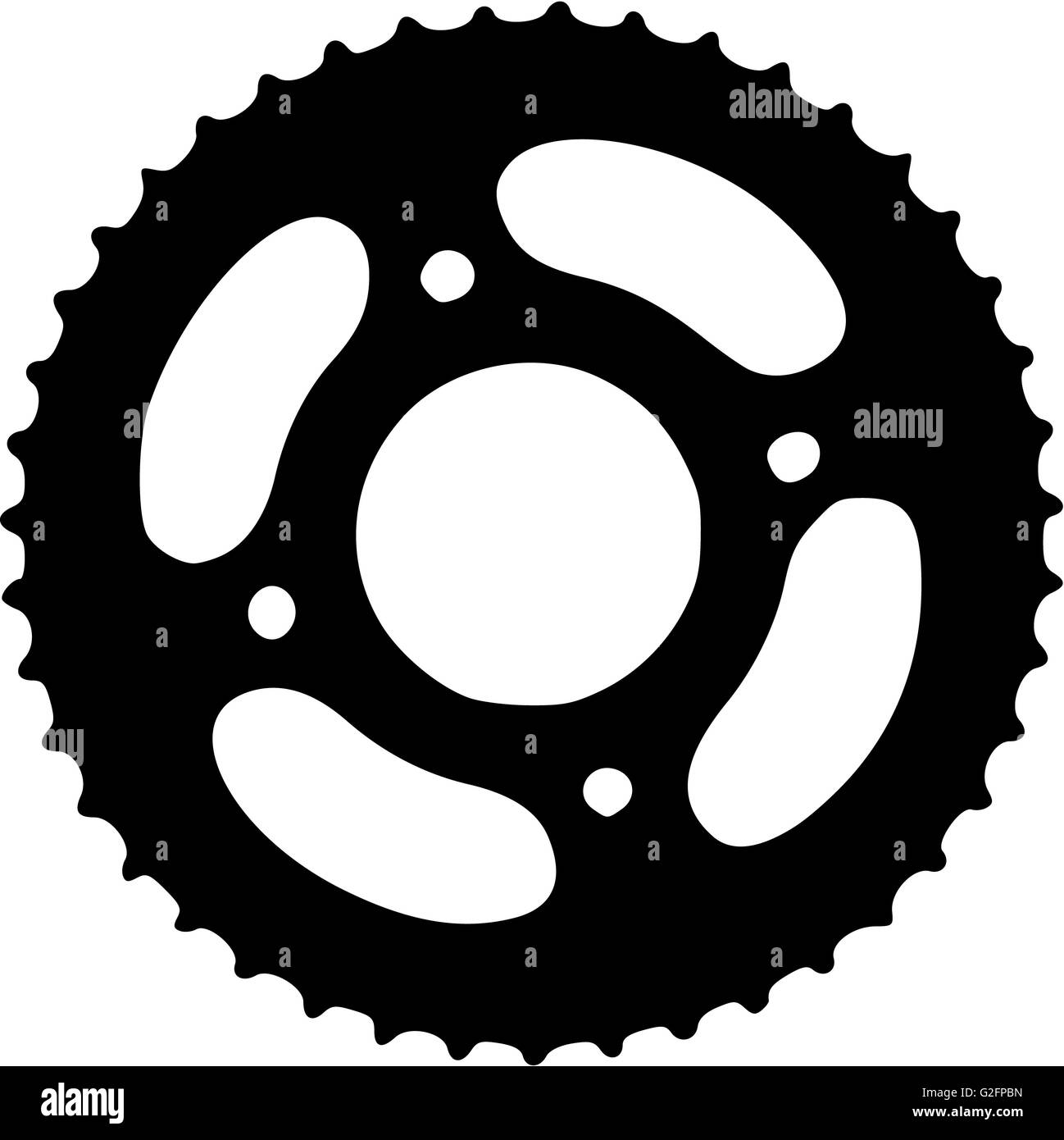 Fahrrad Gang Fahrrad Stockfoto