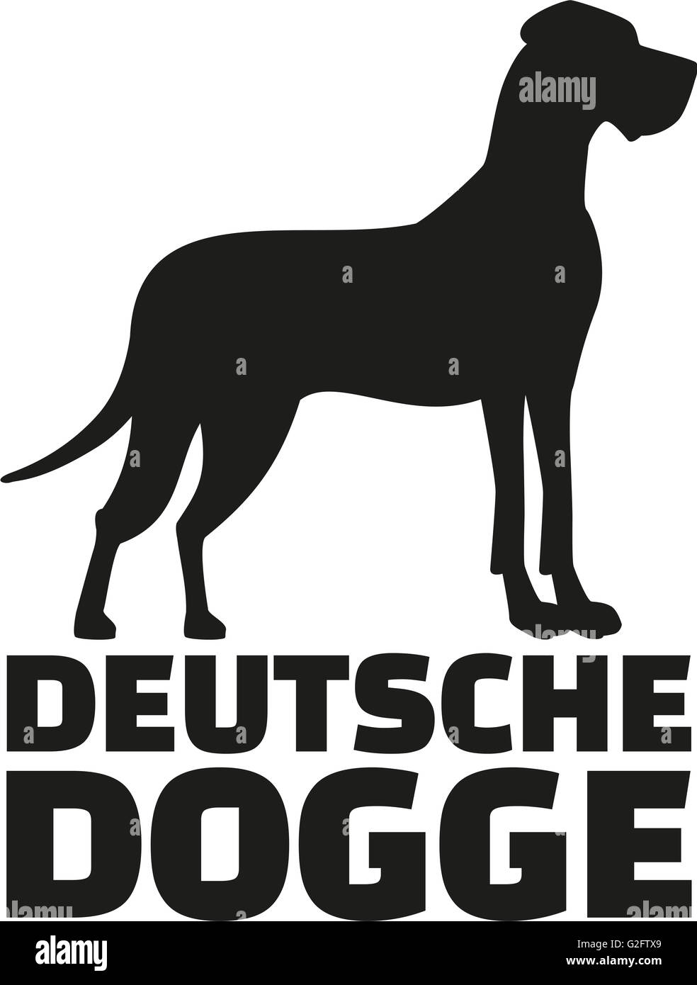 Mit Rasse Namen Deutsche Dogge Deutsche Dogge Stockfoto