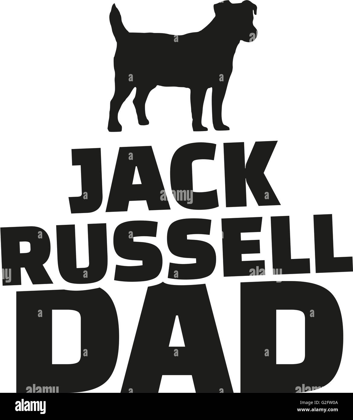Jack Russell Vater Stockfoto