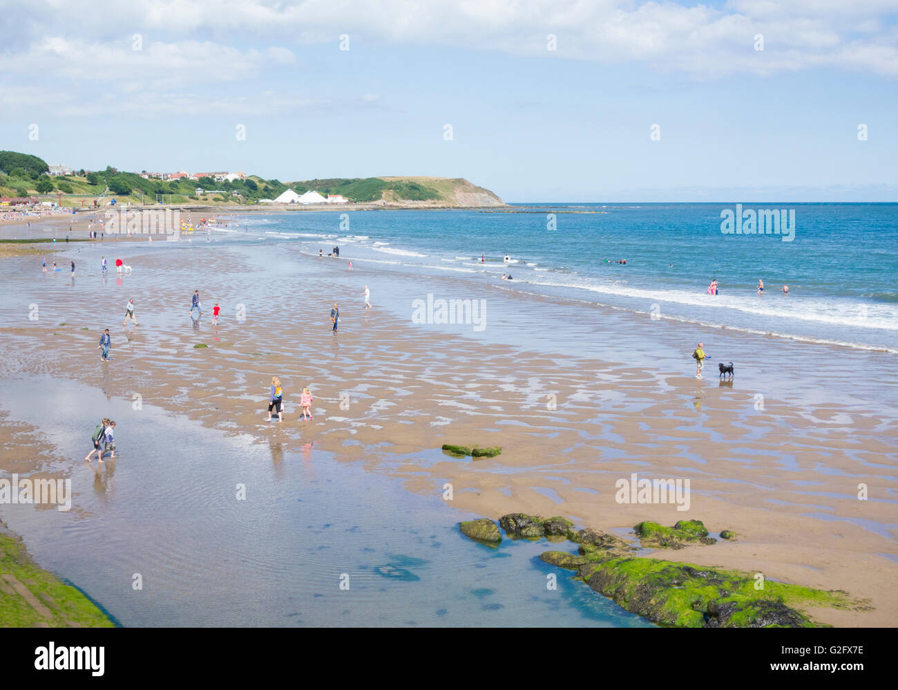 North Bay Beach, Scarborough, North Yorkshire, England, Großbritannien Stockfoto