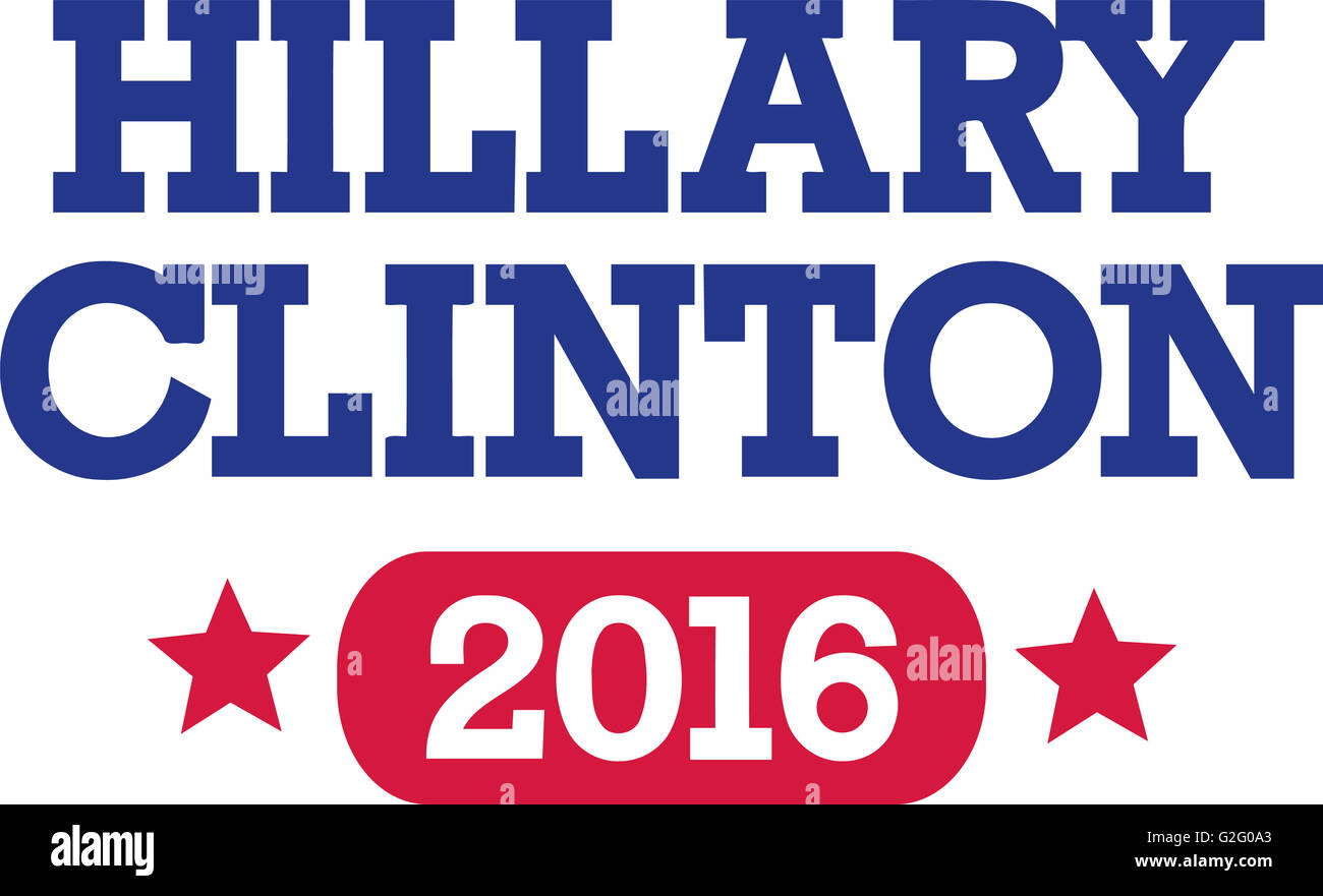 Hillary Clinton 2016 Stockfoto
