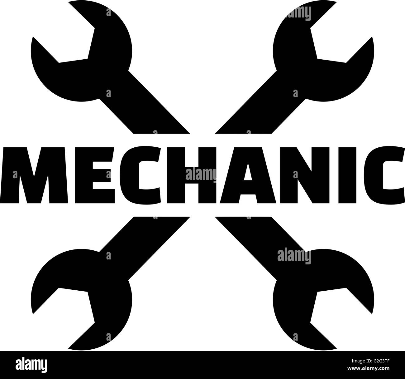 Mechanisches Schrauben-Schlüssel Stockfoto