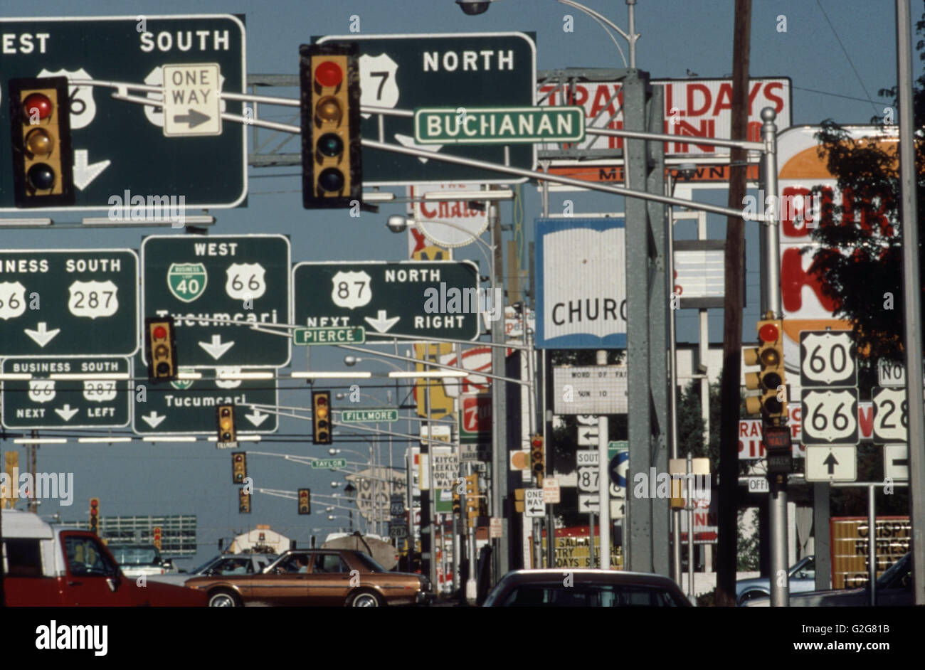 Route 66. Amarillo, Texas Stockfoto