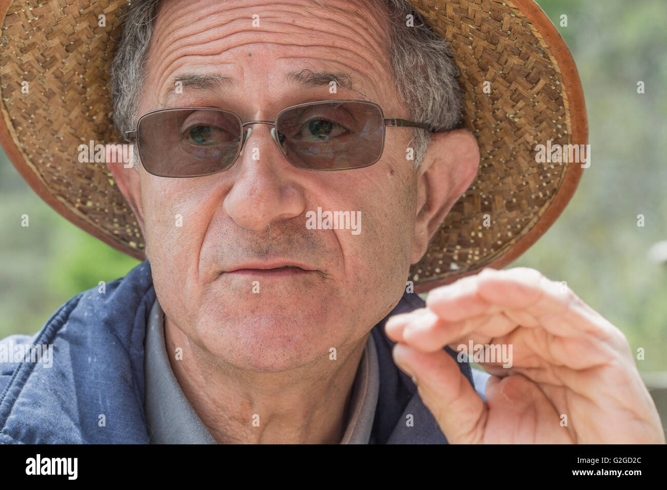 Sterne-Barolo Winzer Elio Altare von La Morra Stockfoto