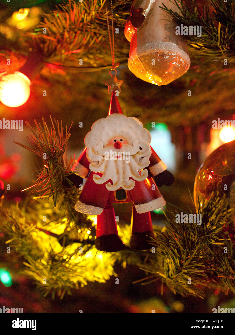 Baum Dekoration Urlaub Christbaumschmuck Stockfoto