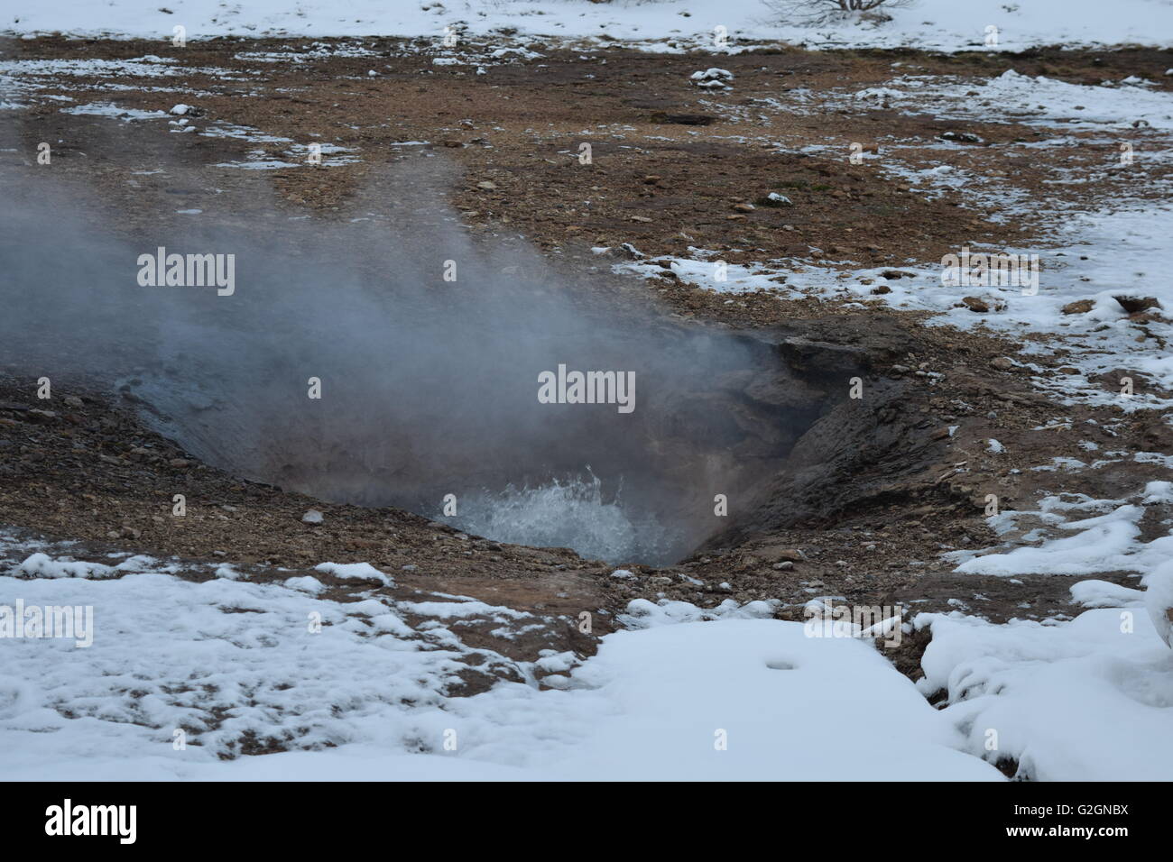 Geysir-Thermalquellen Stockfoto