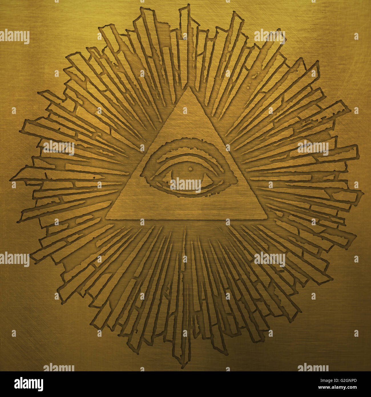 Freimaurer Symbol Stockfoto