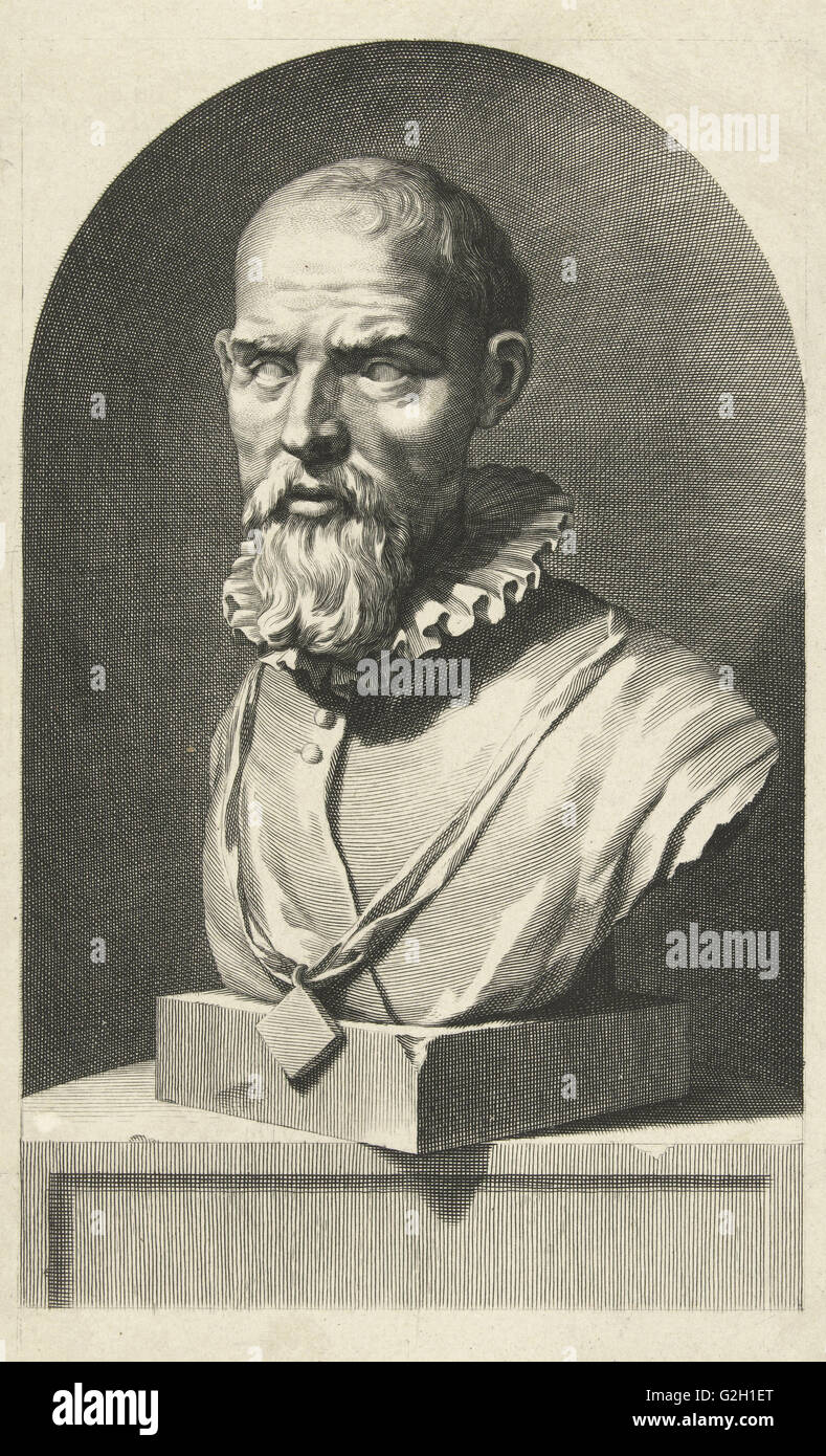 Porträt Bust of Adriaansz Pieter van der Werff, Bary Hendrik Jan de Bisschop, 1657-1707 Stockfoto