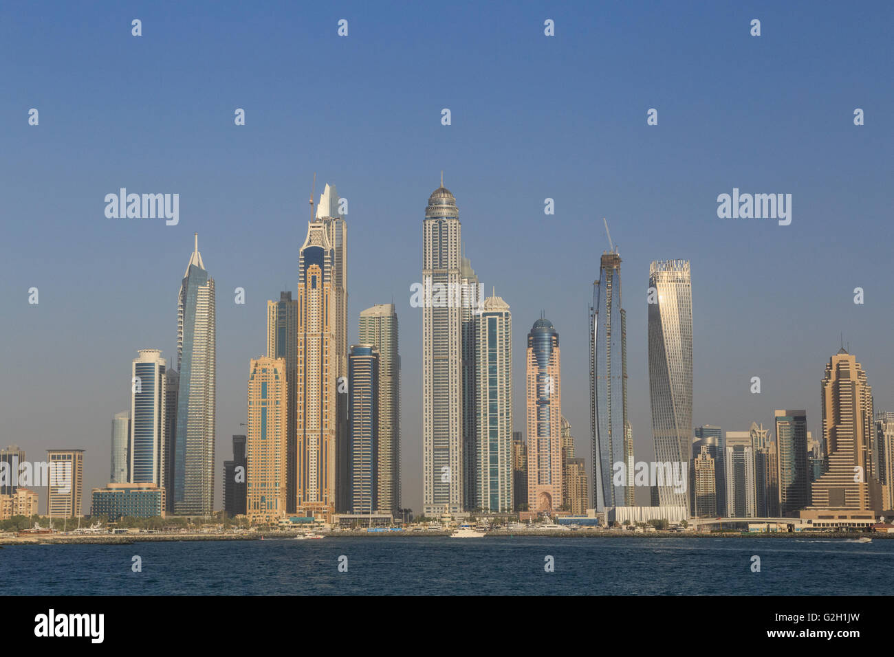 Türme des Bezirks Marina in Dubai Stockfoto