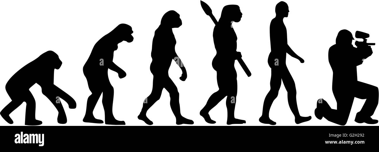 Paintball-Evolution Stockfoto