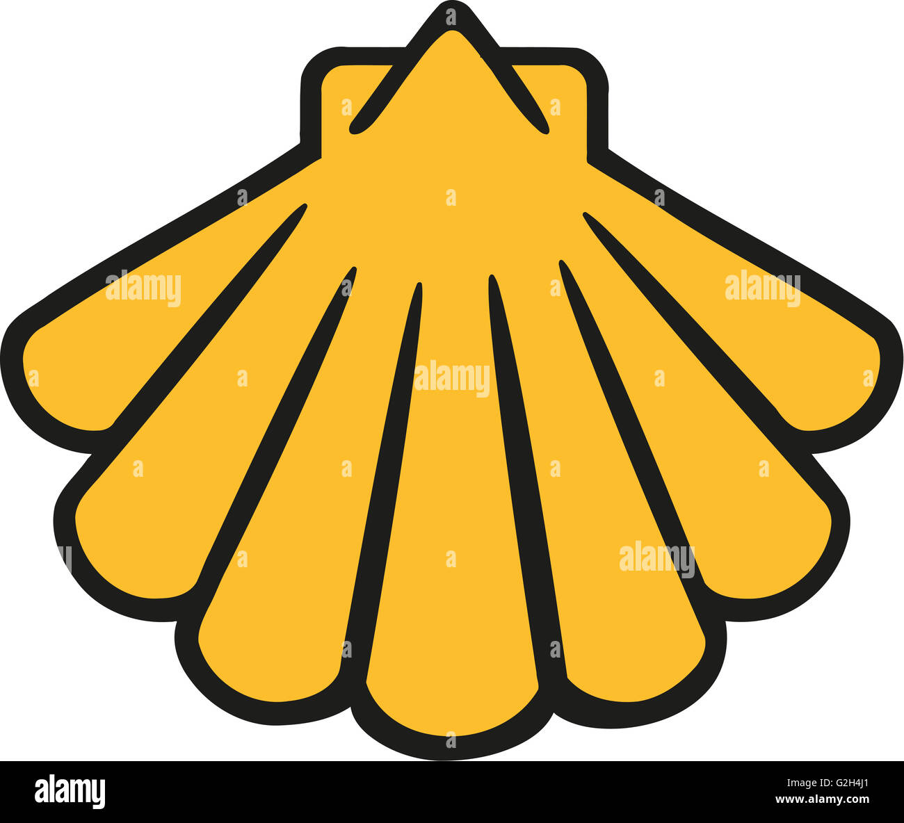 Shell-cartoon Stockfoto