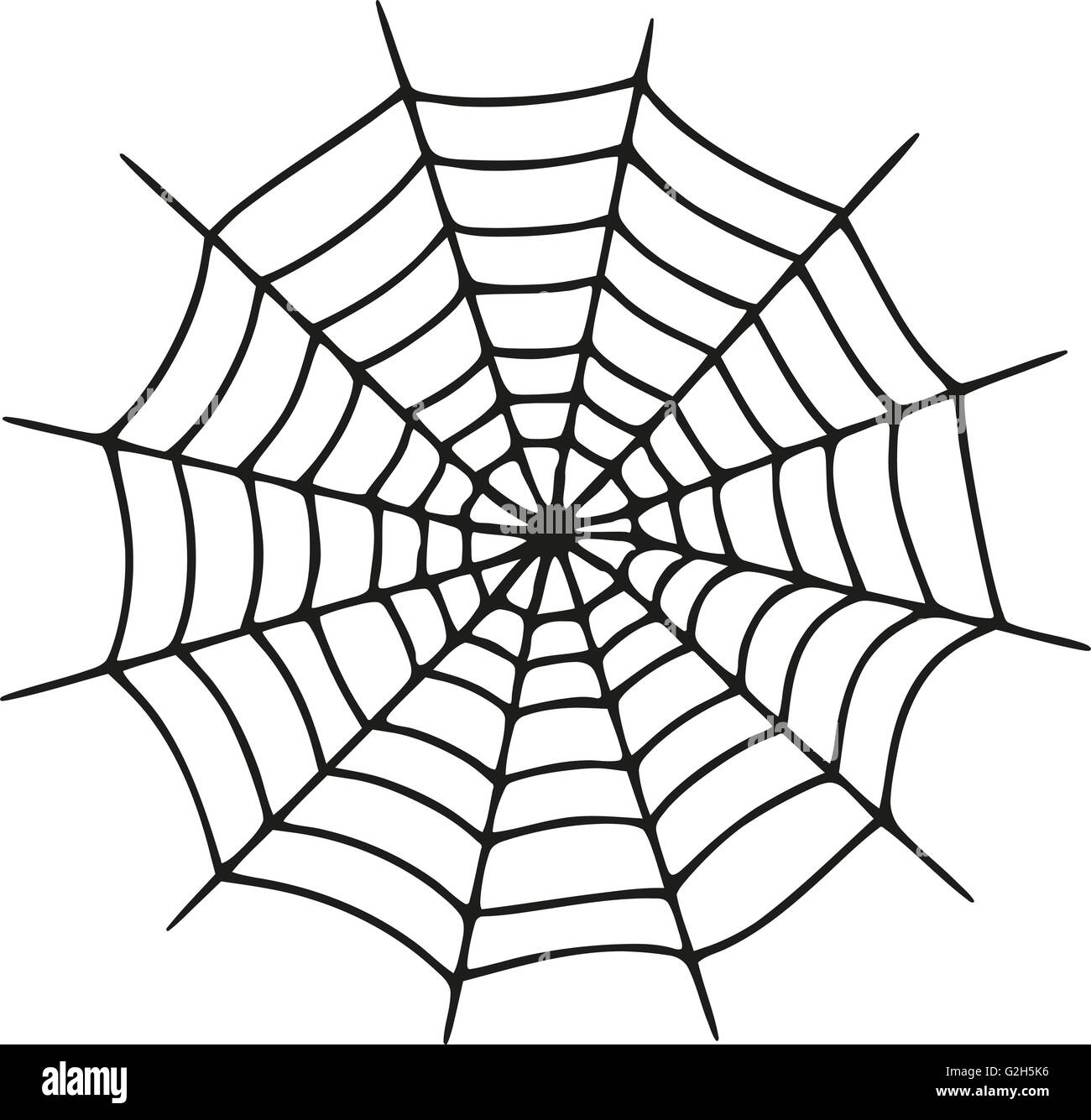 Spinnennetz realistisch Stockfoto