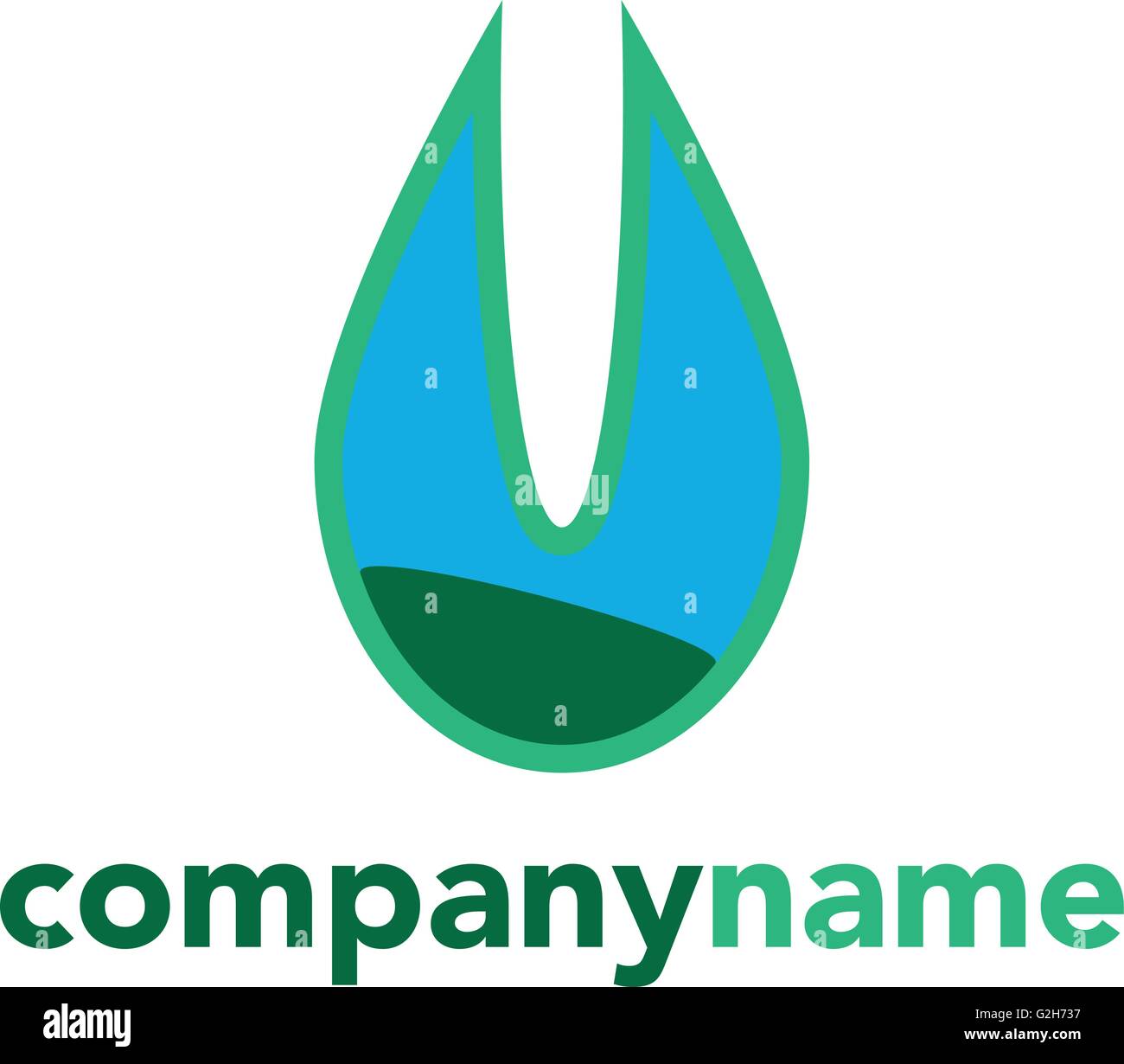 Wasserzeichen-abstrakte Logo Branding Corporate Identity Logo-Design-Vorlage isoliert auf weißem Hintergrund Stock Vektor