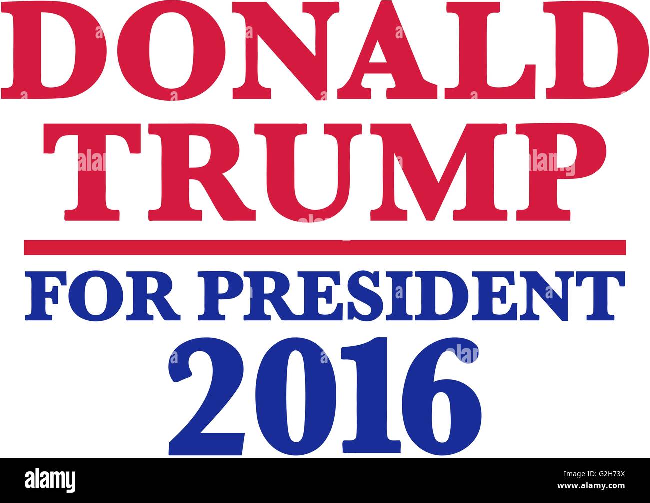 Donald Trump für Präsidenten 2016 Stockfoto