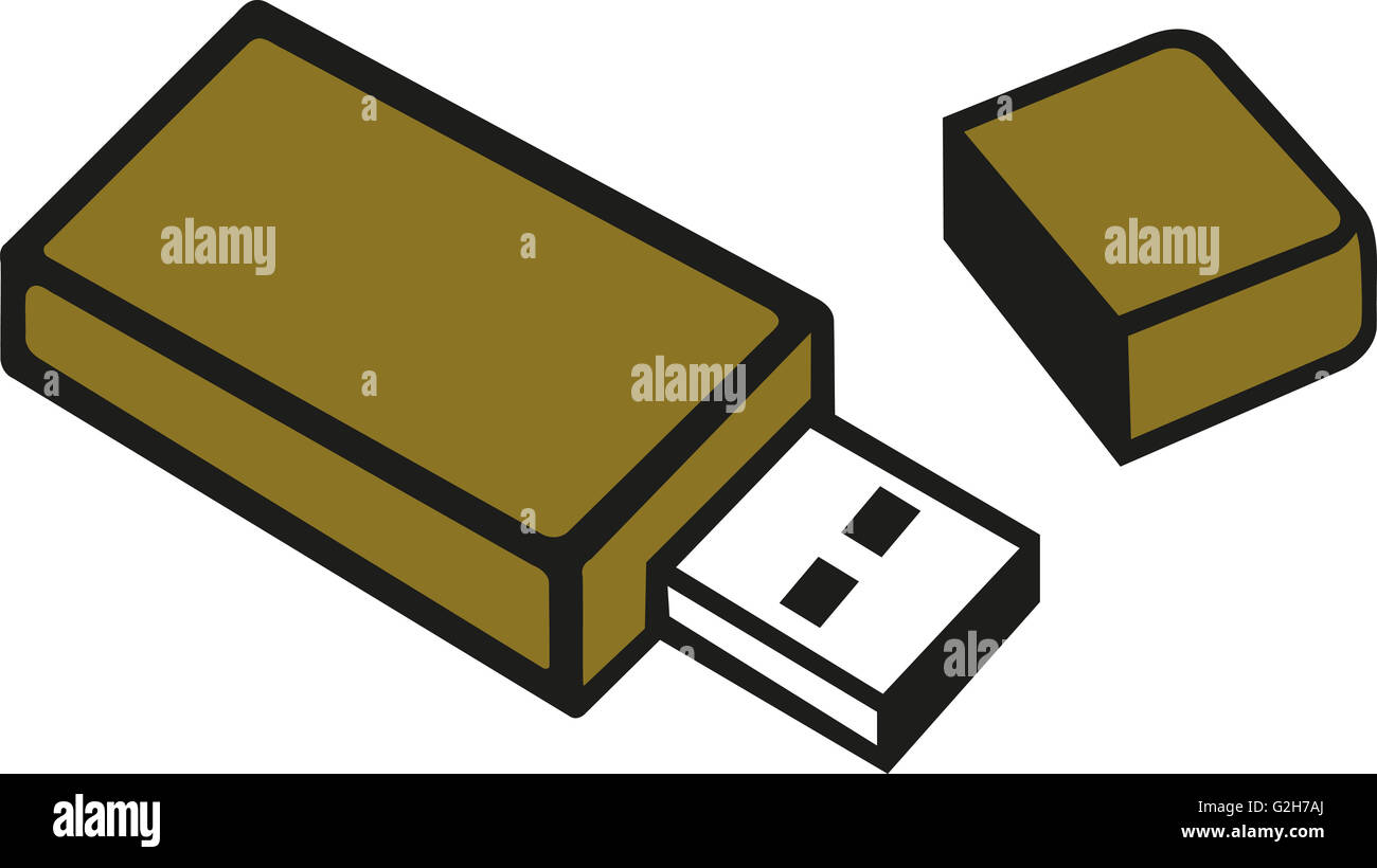 Retro-USB-stick Stockfoto