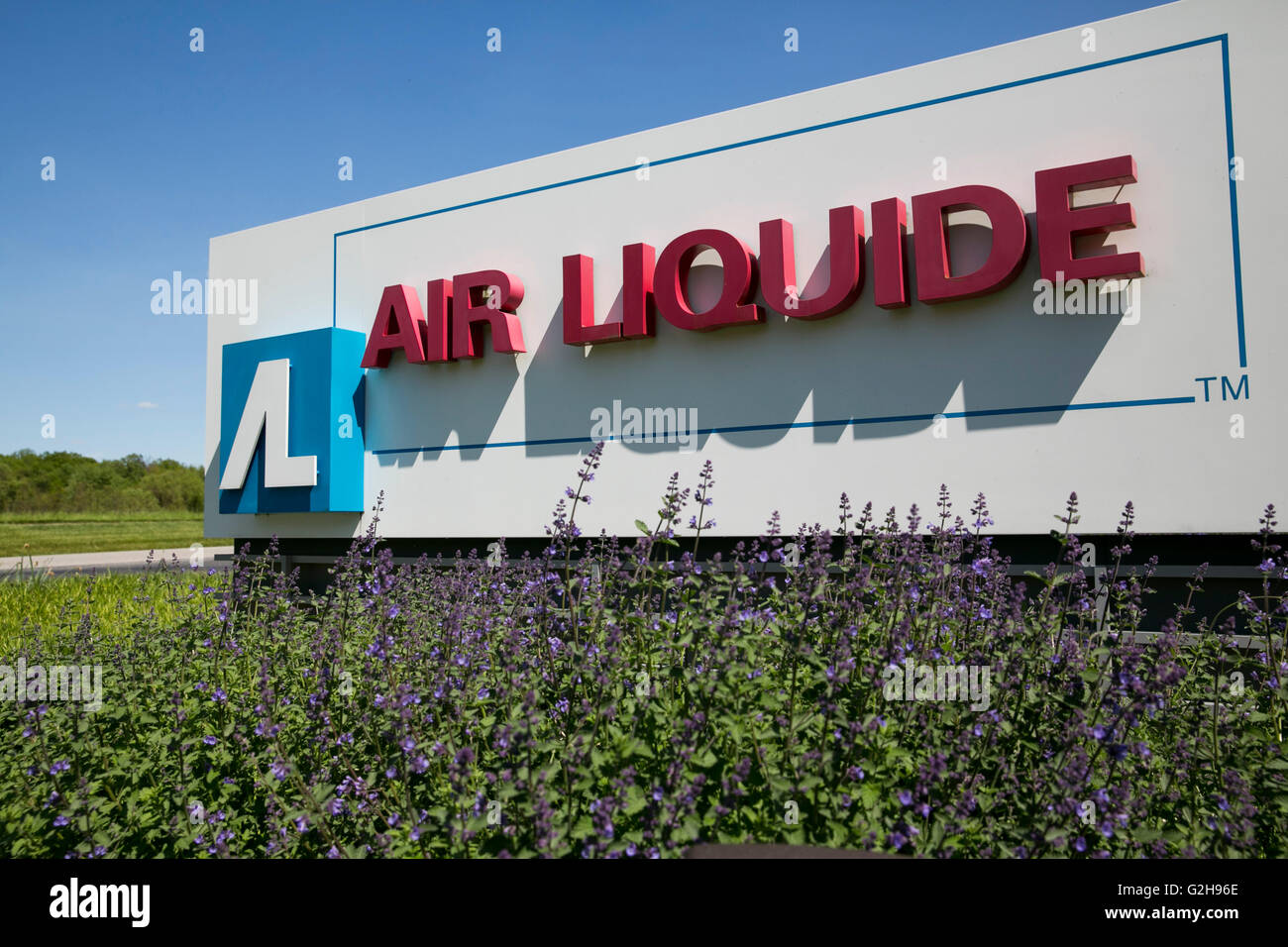 Ein Logo Zeichen außerhalb einer Einrichtung von Air Liquide in Newark, Delaware am 8. Mai 2016 besetzt. Stockfoto