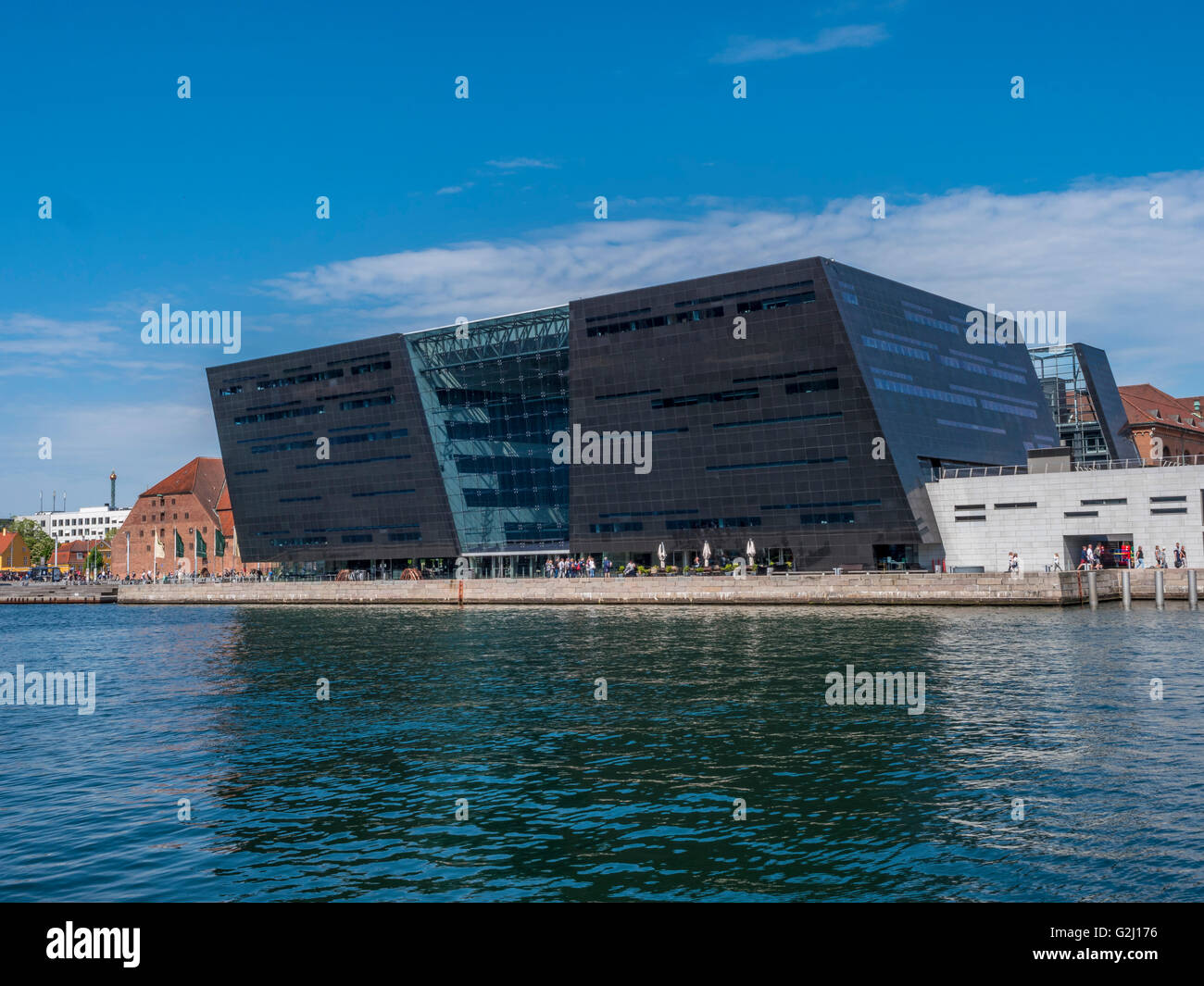 Das Black Diamond, moderne Ergänzung zu den königlichen dänischen Bibliothek Kopenhagen, Dänemark, Skandinavien, Europa Stockfoto