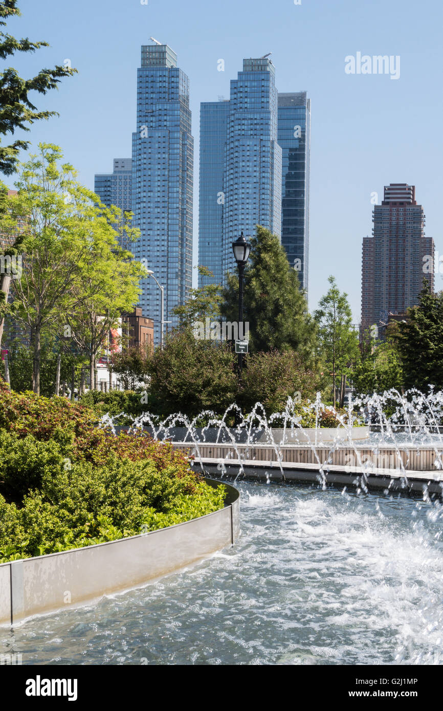 Hudson Park & Boulevard, NYC Stockfoto