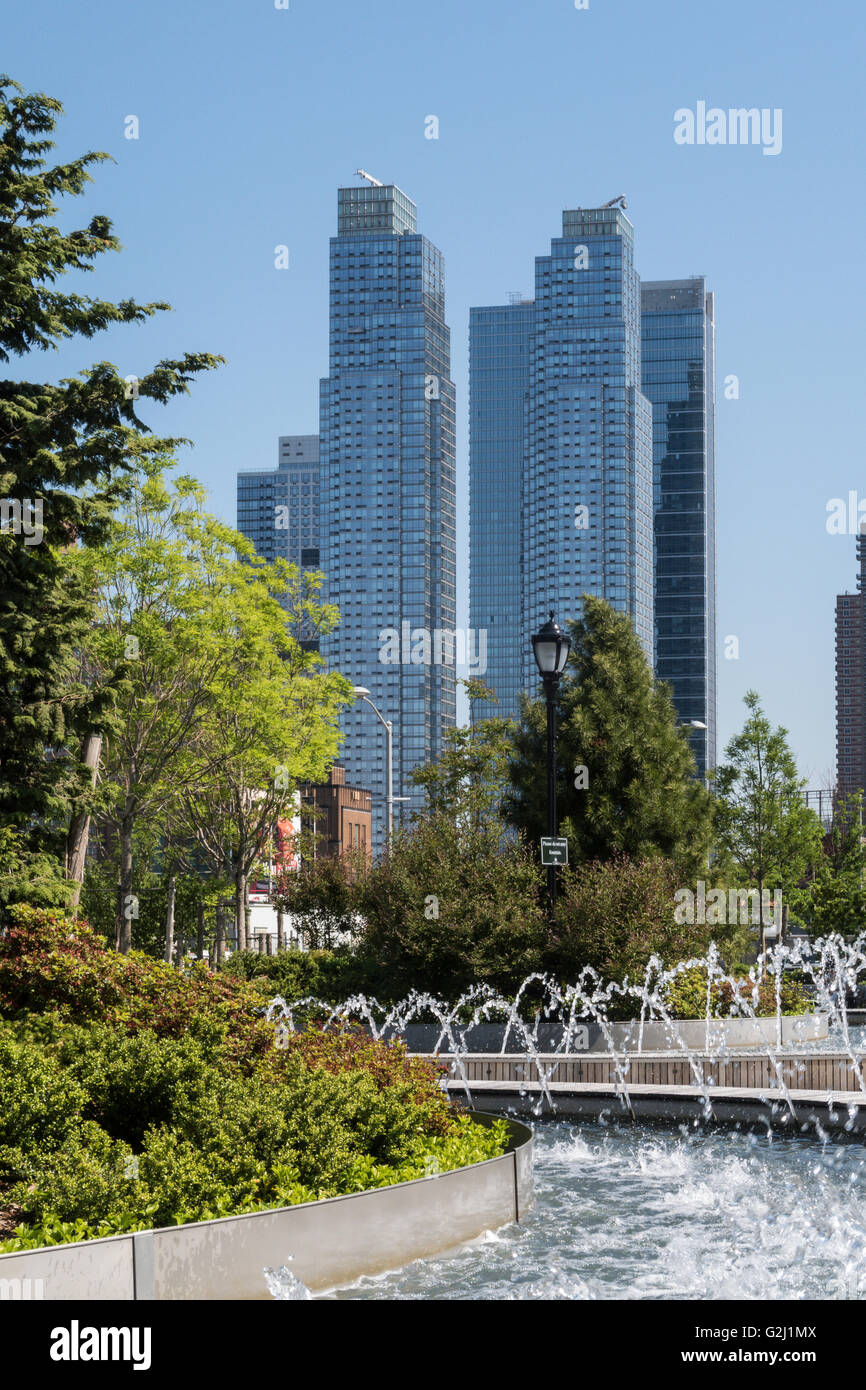 Hudson Park & Boulevard, NYC Stockfoto