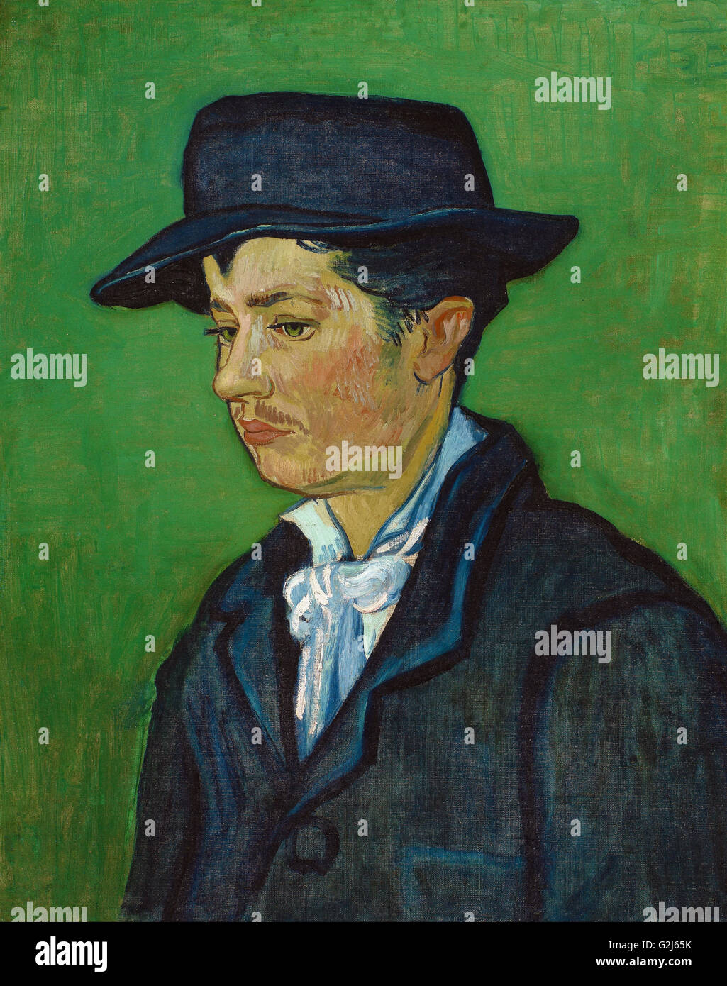 Vincent Van Gogh - Porträt von Armand RoulinMuseum Boijmans Van Beuningen - Rotterdam Stockfoto