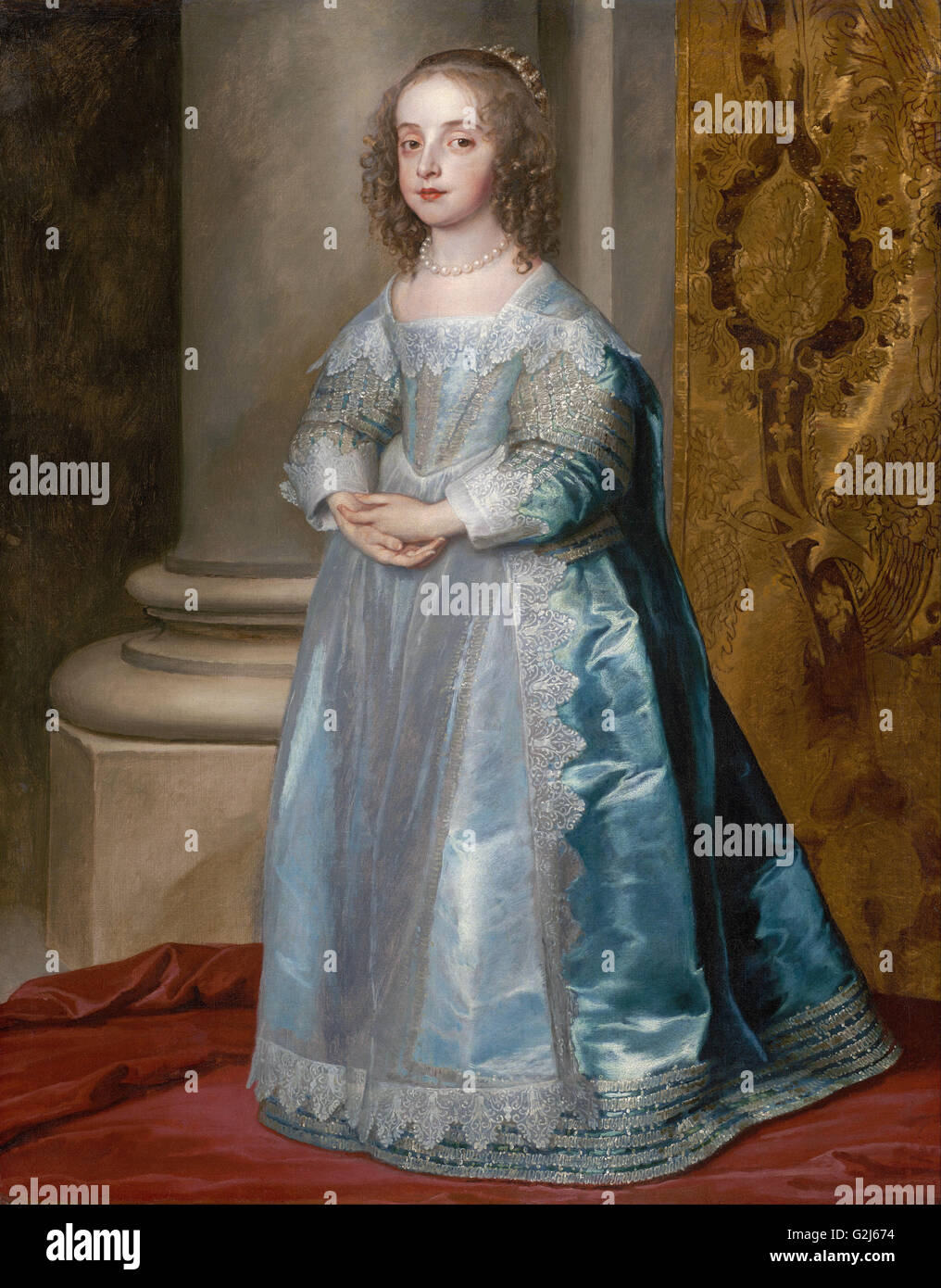 Anthony van Dyck - Prinzessin Mary, Tochter von Charles I - Museum of Fine Arts, Boston Stockfoto