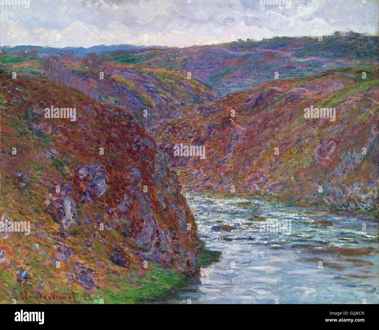 Claude Monet - Tal der Creuse (grauer Tag) - Museum of Fine Arts, Boston Stockfoto