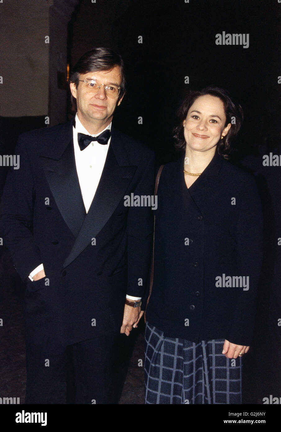 BILLE AUGUST Direktor mit Frau Schauspielerin Pernilla Stockfoto