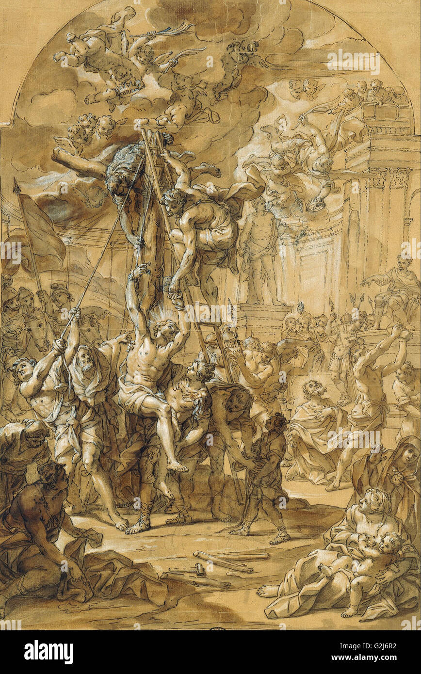 Giovanni Odazzi - die Martyrien der Apostel Philippus und Jakobus das kleinere - Museum Kunstpalast, Düsseldorf Stockfoto