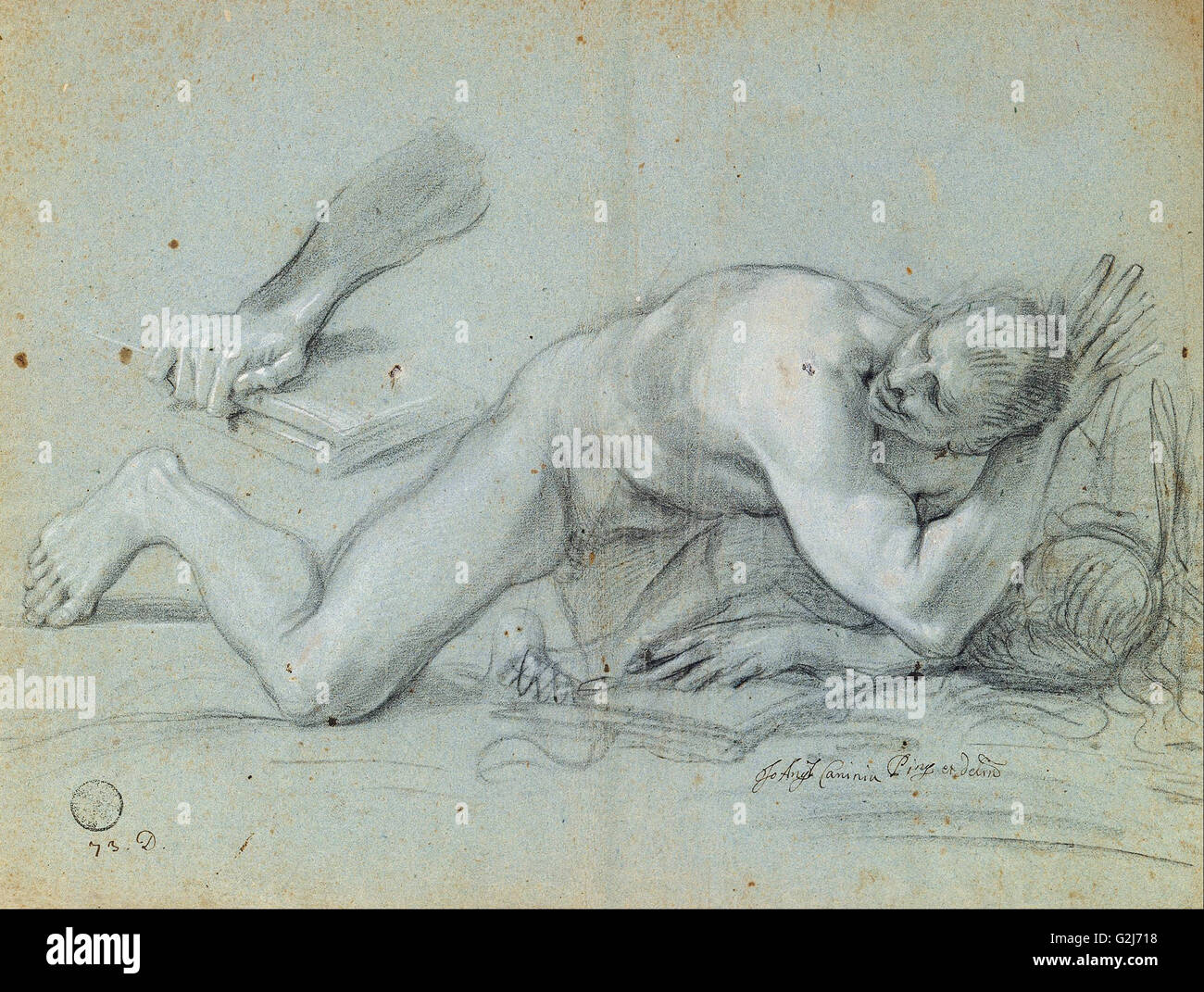 Giovanni Angelo Agazzi - Studie für ein gefallener Engel - Museum Kunstpalast, Düsseldorf Stockfoto