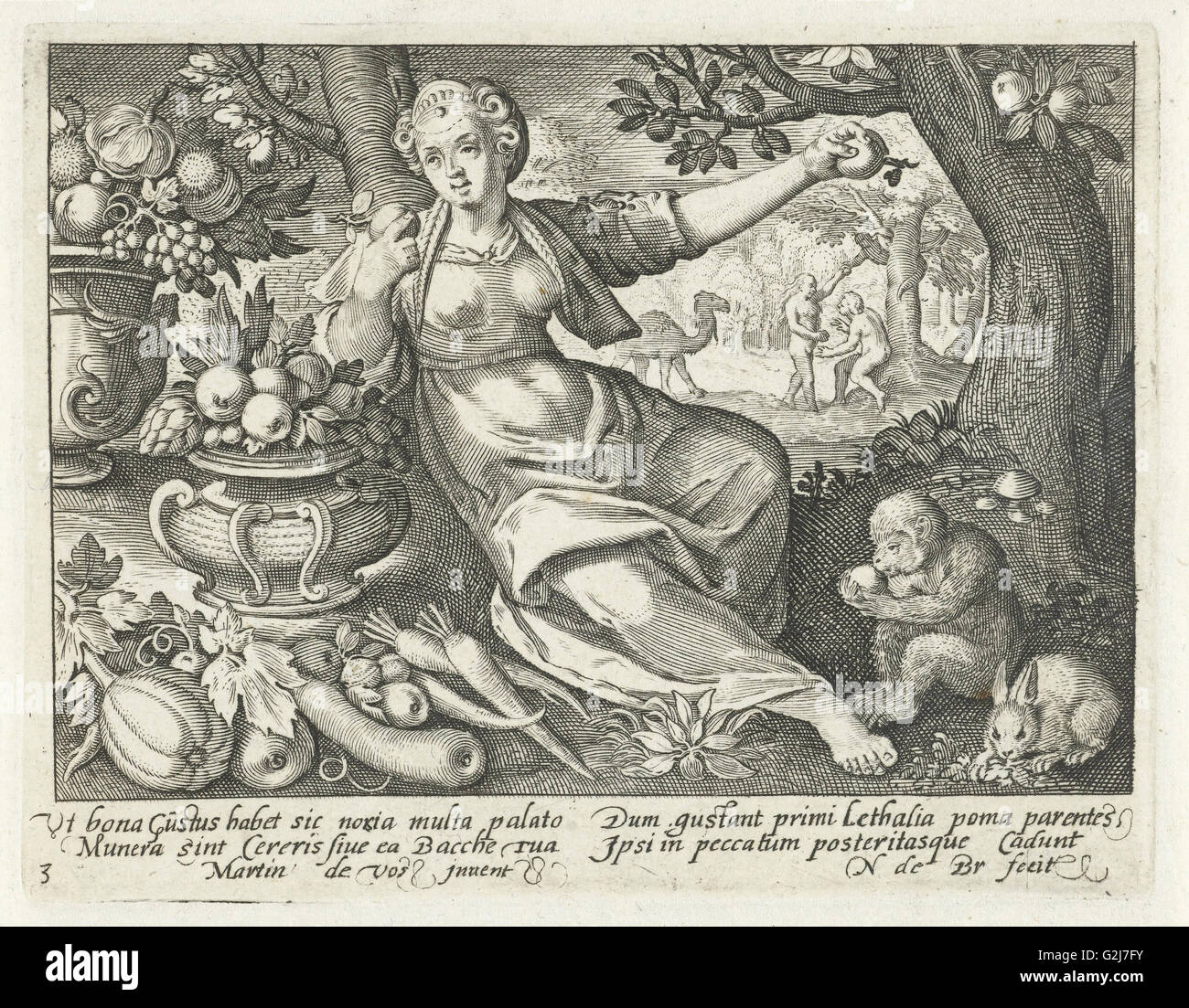 Geschmack, Nicolaes de Bruyn, 1581-1656 Stockfoto