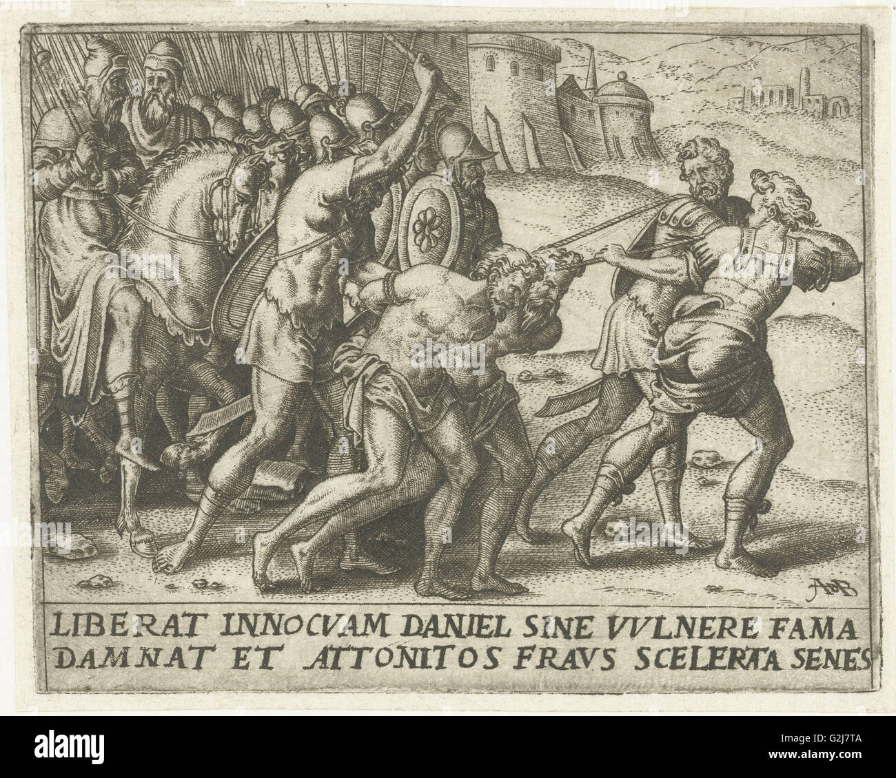 Die ältesten werden umgeleitet, Abraham de Bruyn, 1570 Stockfoto