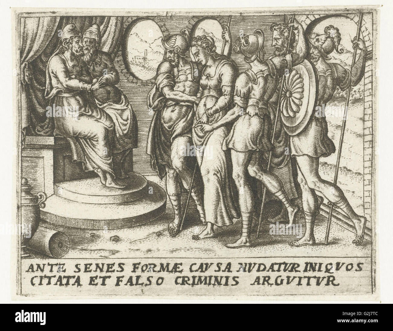 Susanna für Richter, Abraham de Bruyn, 1570 Stockfoto