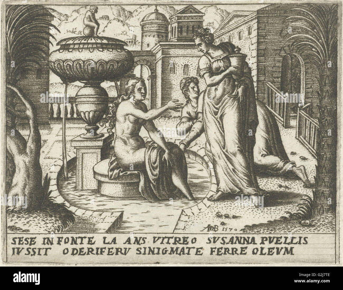 Susanna Baden, Abraham de Bruyn, 1570 Stockfoto