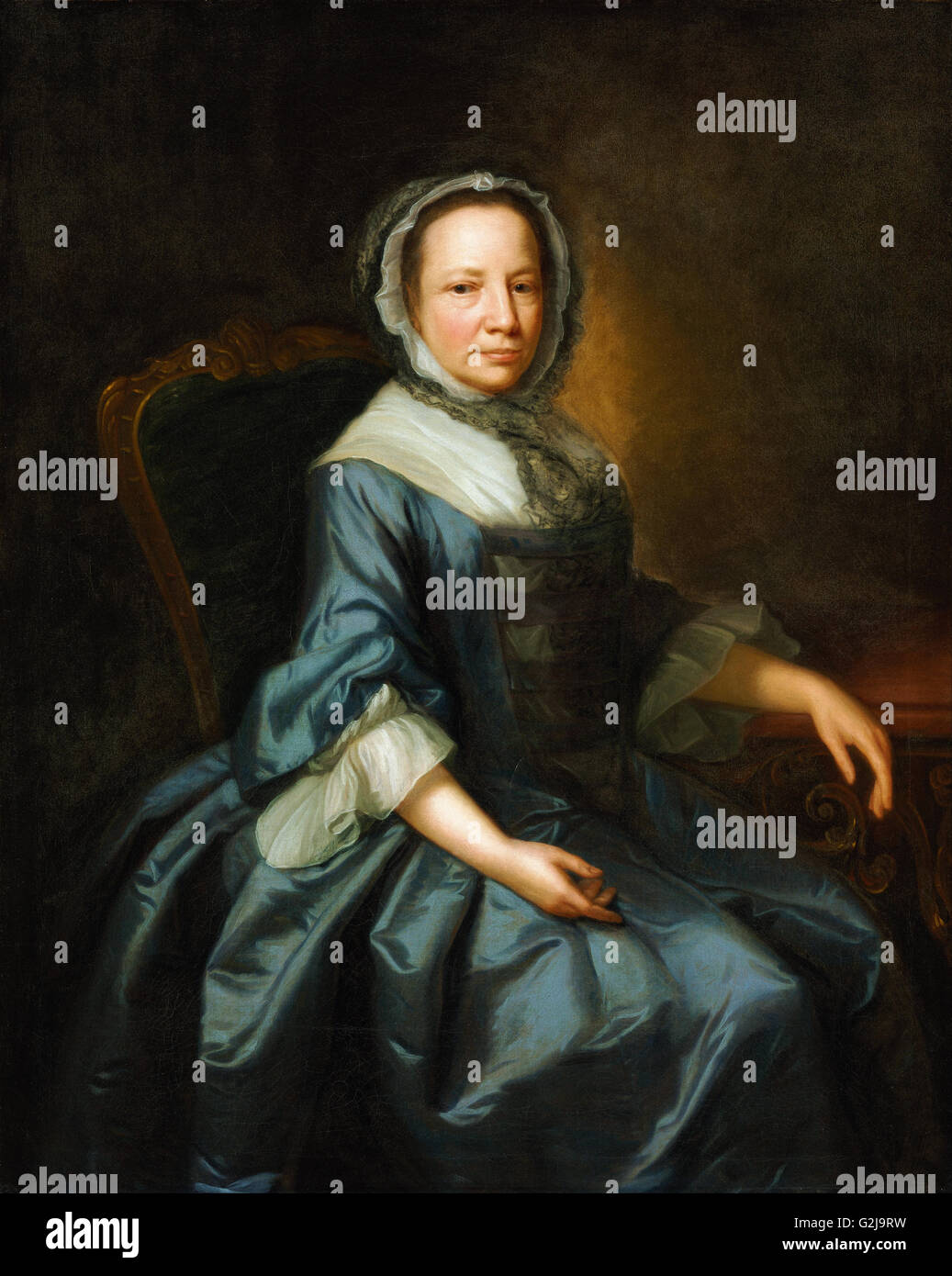 Thomas Hudson - Porträt einer Lady - Museum of Fine Arts, Budapest zugeschrieben Stockfoto
