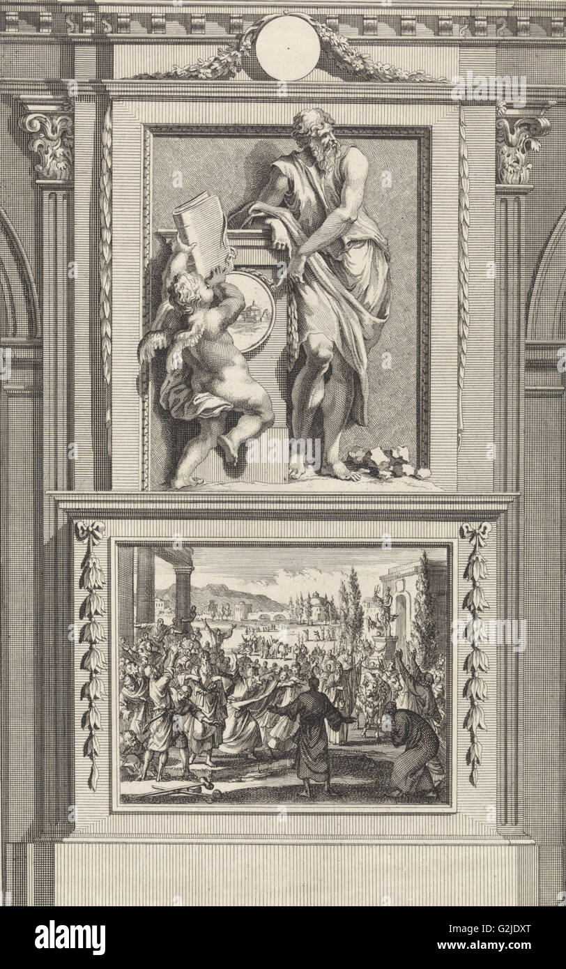 Apostel Barnabas, Jan Luyken, Zacharias Chatelain (II), Jan Goeree, 1698 Stockfoto