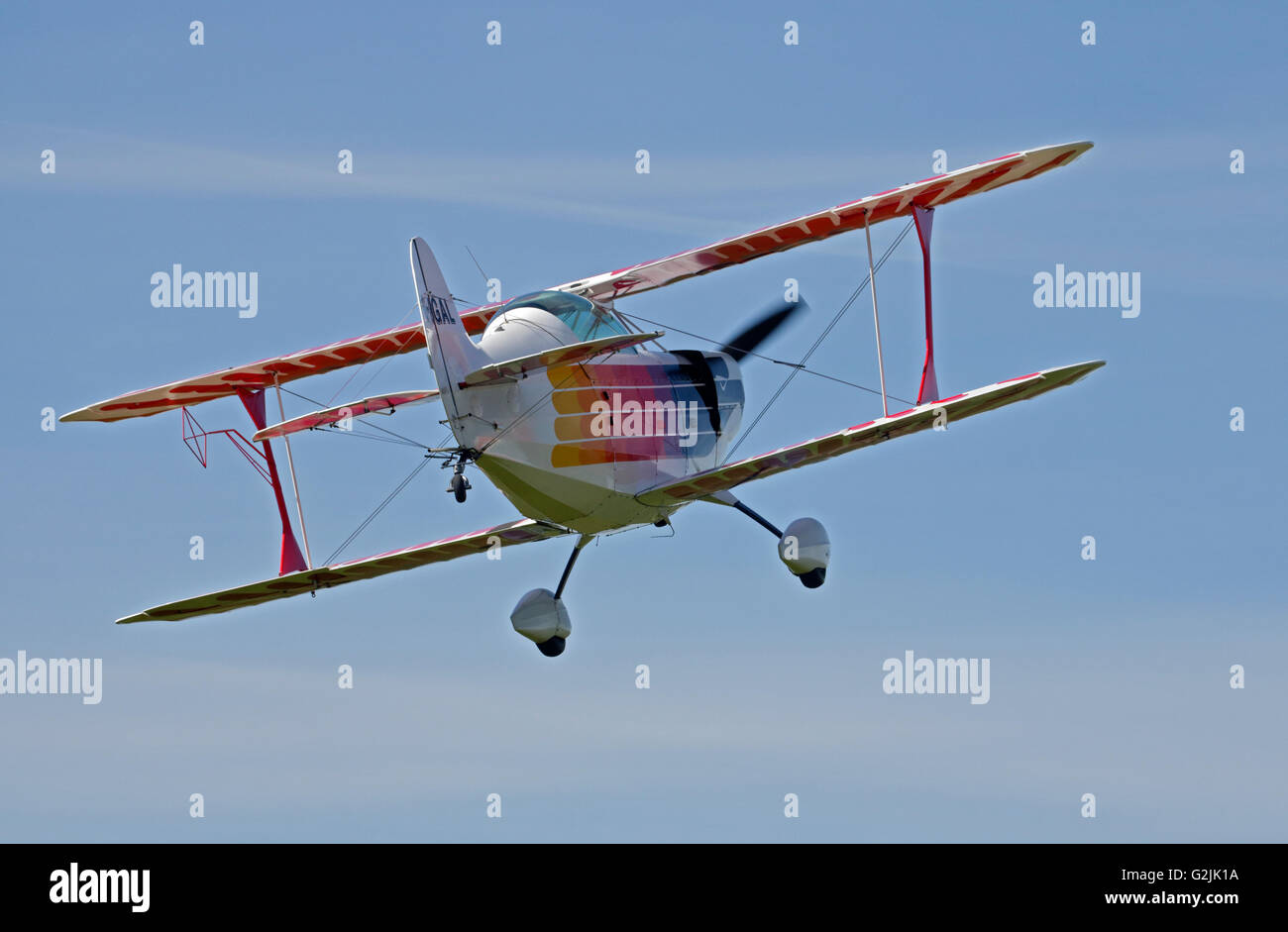 Chisten Eagle II Doppeldecker, Goodwood Aerodrome, West Sussex, England Stockfoto