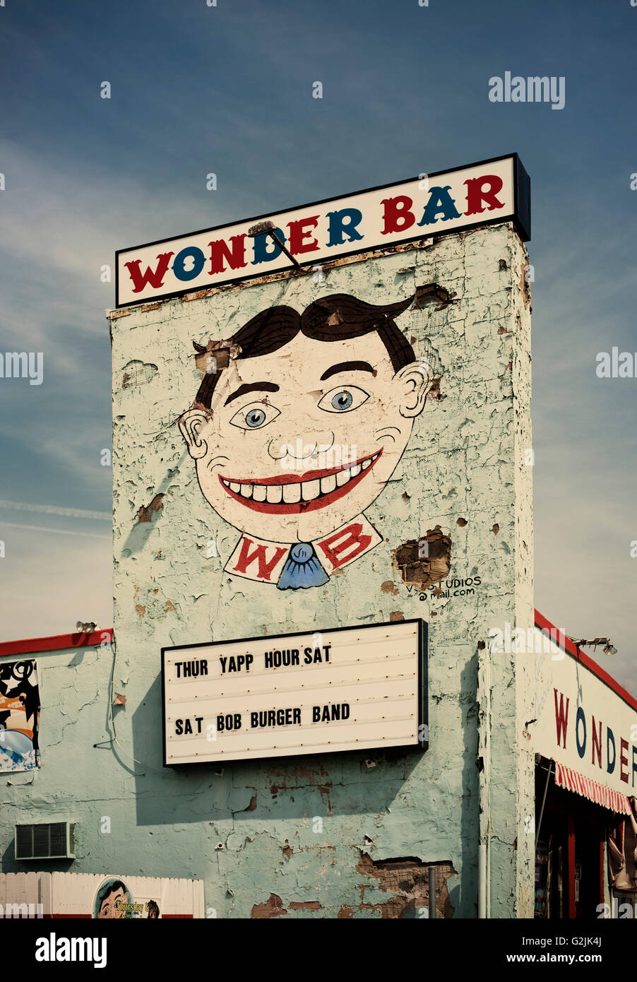 Wunder Bar außen, Asbury Park, New Jersey, USA Stockfoto