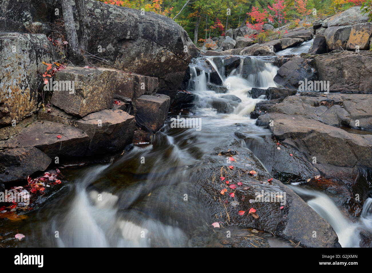 Rosseau Falls, Muskoka, Ontariop, Kanada Stockfoto
