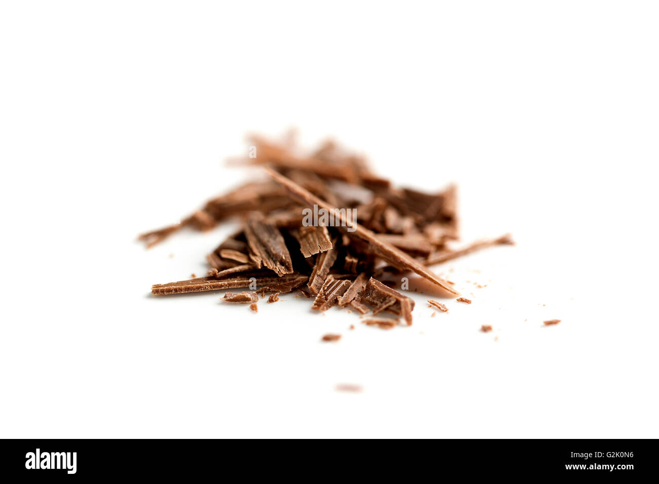 Schokolade Späne Stockfoto