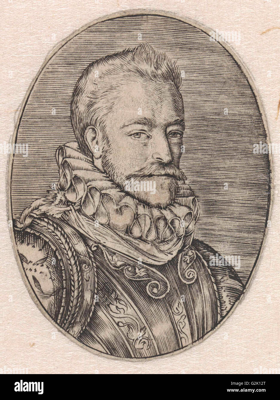 Porträt des Kaufmanns Jacques De La Faille, Haarlem, Niederlande, print-Hersteller von Antwerpen 1584 geflohenen: anonym Stockfoto